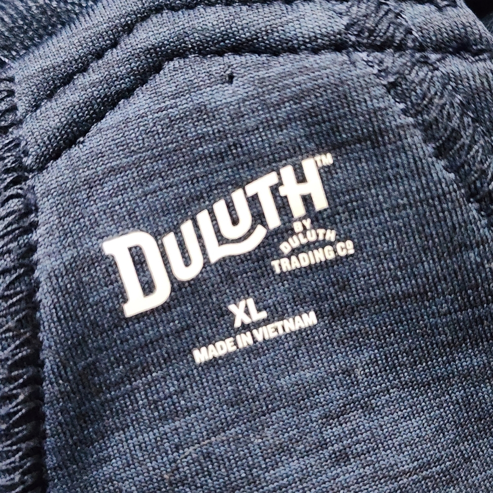 Duluth Trading Co Navy Logo Pullover Overalls - Picture 3 of 5